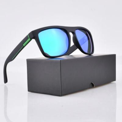 New European and American Sports Sunglasses Men&prime;s and Women&prime;s Beach Sunglasses Outdoor Box Glasses for Riding