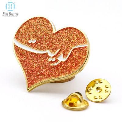 Custom Heart Enamel Badge Pin