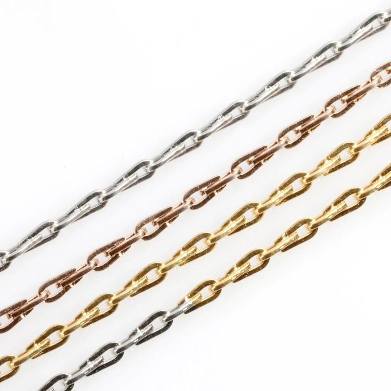 Stainless Steel Gold Plated Fashion DIY Necklace Bali Chain Jewelry for Gift Handcraft Bag Design