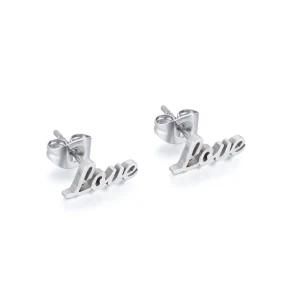 Wholesale Customizable Letters Stainless Steel Earring Stud