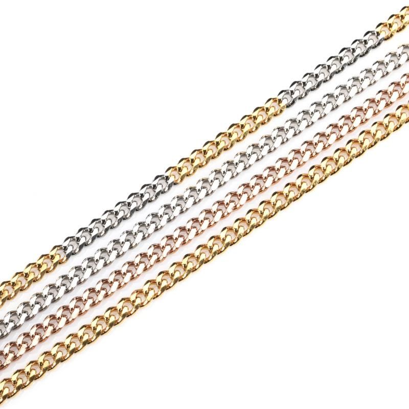 Stainless Steel Fashion Jewelry Making Chain Gold Plate Necklace Anklet Bracelet Handcraft