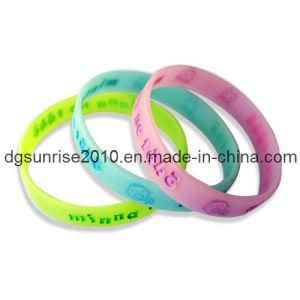 Debossed Silicone Bracelet for Promotion