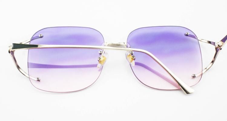 Fashion Oversize Custom Logo Ready Frameless Women Sunglasses