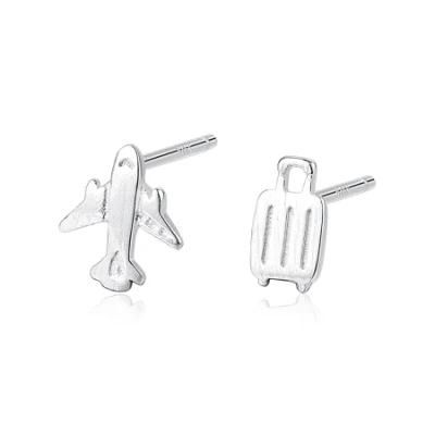 Fashion Jewelry Irregular Earring Stud in Plane and Trunk Shape