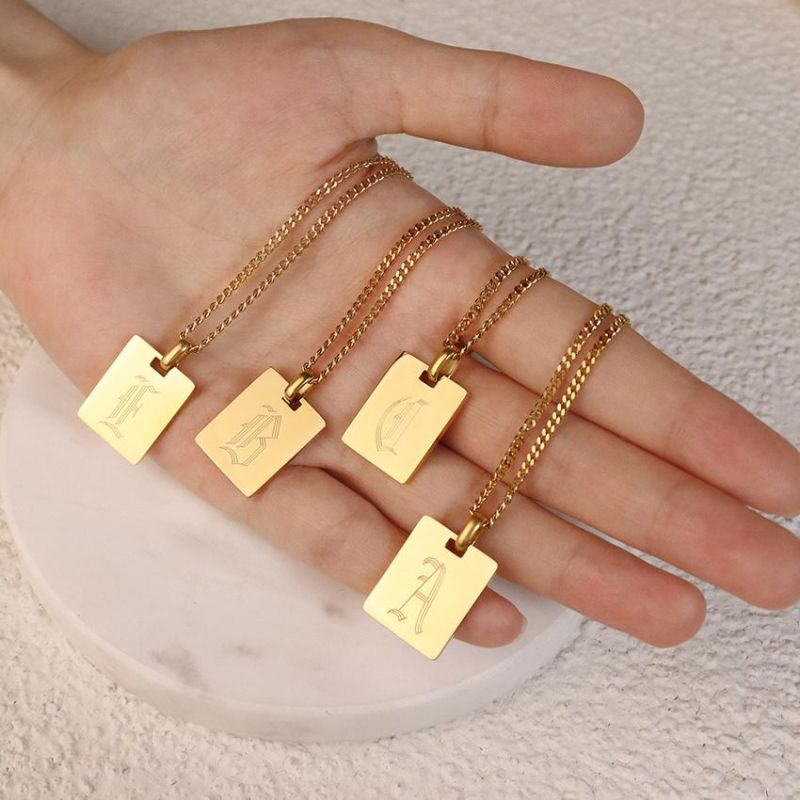 Trendy Custom Coin Stainless Steel Jewellery 18K Gold Plated Men Charm Pendant Necklace Jewelry