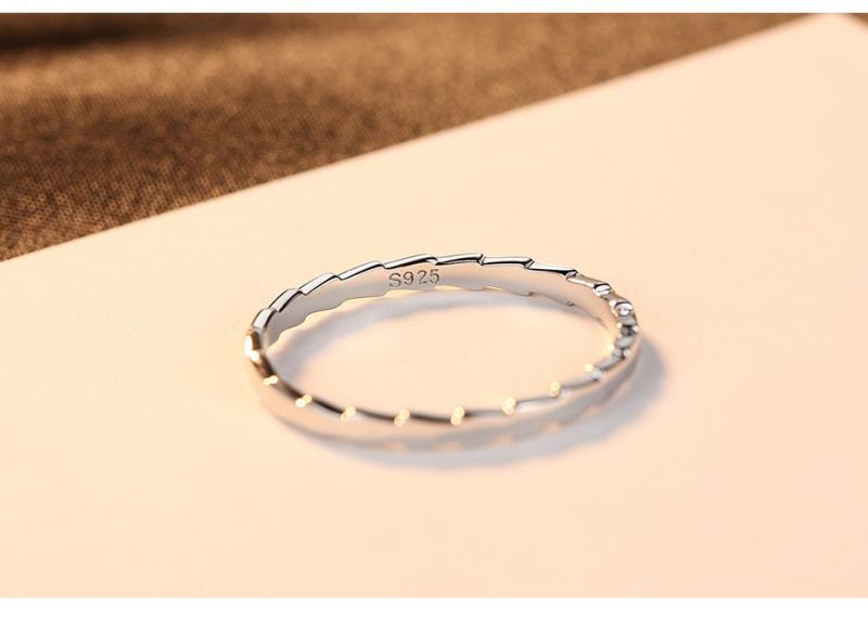 Special Style Jagged Edge Sterling Sliver 925 Ring