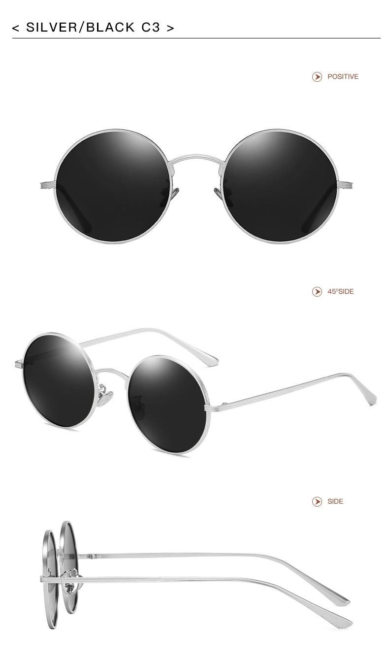 Retro Punk Style Round Metal Frame Sunglasses Ready to Ship