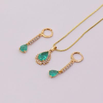 New Fashion Jewelry Earring 18K Gold Plated Necklace Set