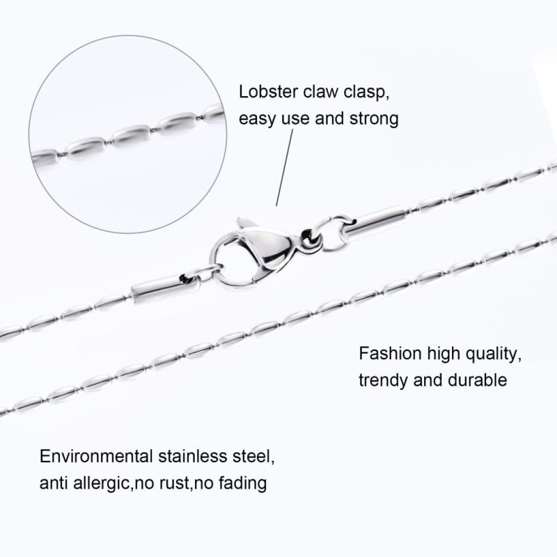 Fashion Necklace Stainless Steel Jewelry Chain Bracelet Anklet Fashion Accessories Jewelry