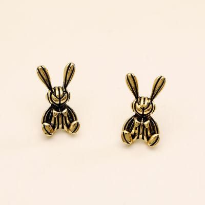 Fashion Dark Department Vintage Mechanical Rabbit Earrings Jewelry