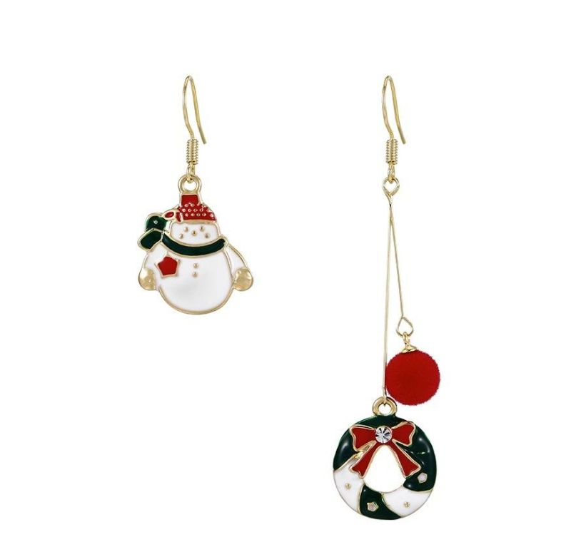 New Arrival Snowman Rhinestone Women′ S Drop Earring Drop Jewelry