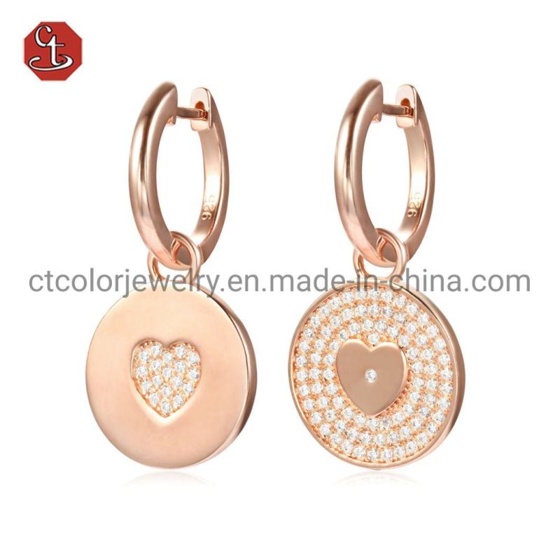 Fashion earrings for women small bling hot sale silver Earring