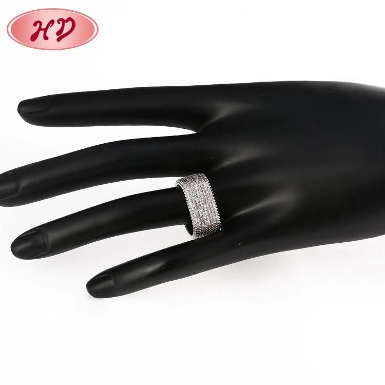 Most Popular Product 2020 Wholesale Jewelry Women Cubic Zirconia Wedding Ring