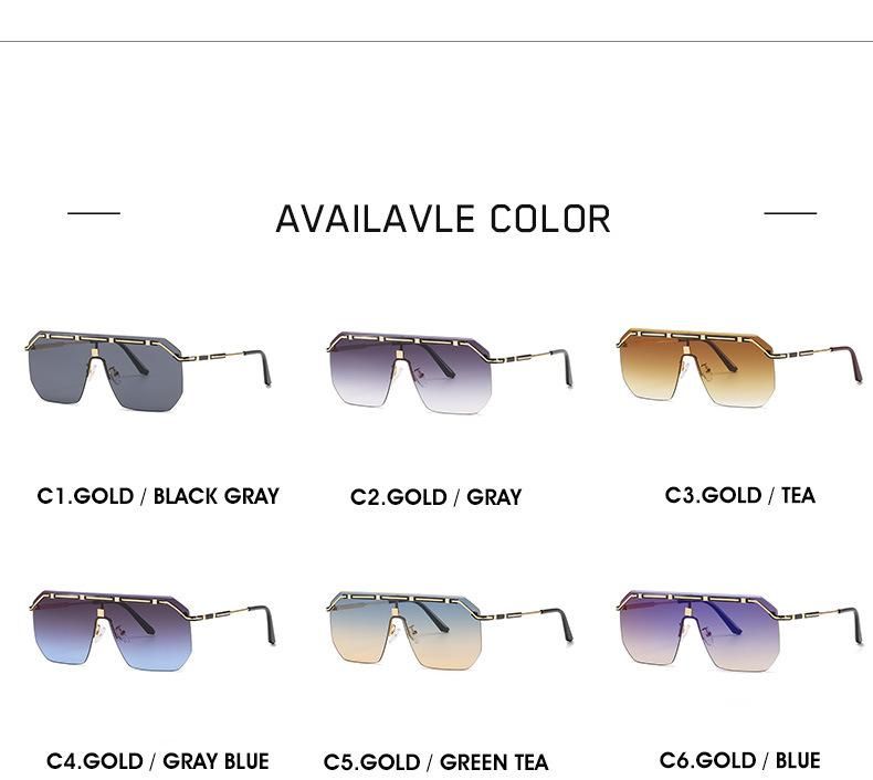 Square Goggle One PCS 3 USD Metal Sunglasses