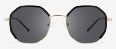 Geometric Stylish Metal Sunglasses UV Protective Women&prime;s Sunglasses