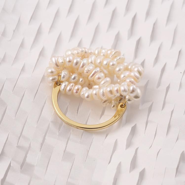 Fashion Accessories 925 Silver Gold Plated Pear Ball New Style Fashion Jewelry High Quality Jewellery Factory Wholesale Ring