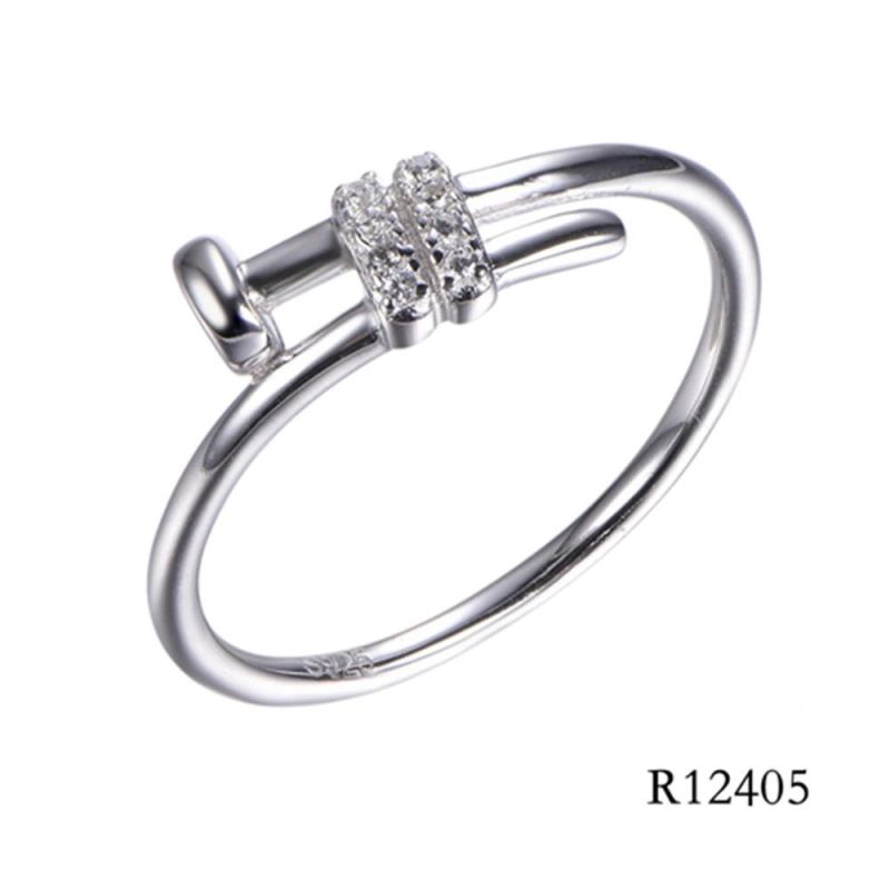 Wholesale 925 Sterling Silver with CZ Fashion Ring