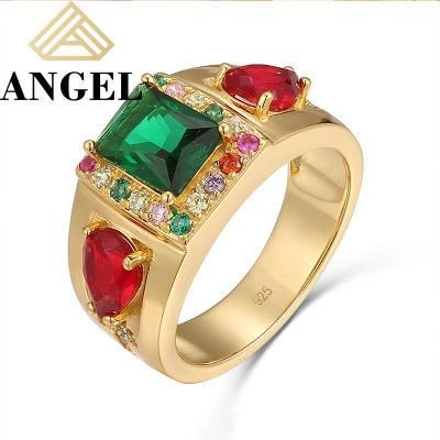 Colorful Shining AAA Cubic Zirconia Moissanite Fashion Accessories Fashion Jewelry Fine Jewellery Elegant Ring