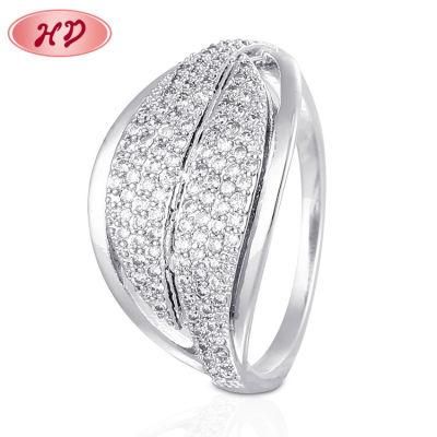 Edding Women Brass Rings Zircon Bridal Engagement Finger Ring for Women Jewelry