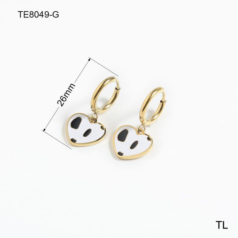 Manufacturer Custom 18K Gold Plated Fashion Jewelry High Quality 2022 Creative Earring Cute Cartoon Heart Pendant Earrings Wholesale