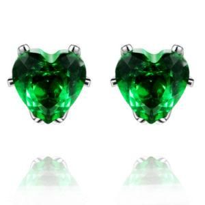 Elegant Cute Korean Fashion Costume Jewellry Olive Heart Earring