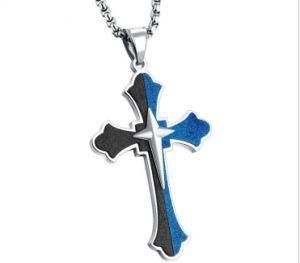 Cross Necklace Inri Crucifix Jesus Piece Pendant Stainless Steel Men Chain Catholic Jewelry Christmas Gifts