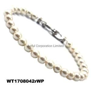Natural Baroque Bracelet/with Rhodium Plated/Freshwater Pearl Bracelet