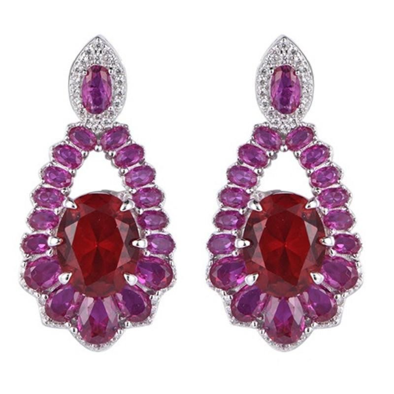 Wholesale 925 Silver Elegant CZ Earrings for Women