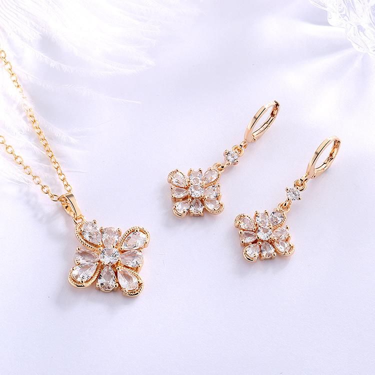 Fashion Women Wedding Jewelry Set with 18K Gold Plating