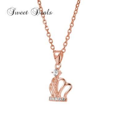 925 Silver Crown Pendant Fashion Necklace for Kid