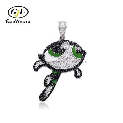 Hot Sale Hip Hop Jewelry 925 Silver Cartoon Necklace Pendant