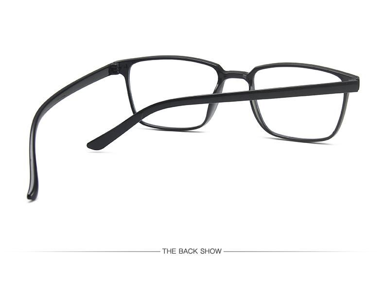 Square Transparent Color Anti-Blue Light Glasses Women′s Light and Comfortable Retro Midin Glasses