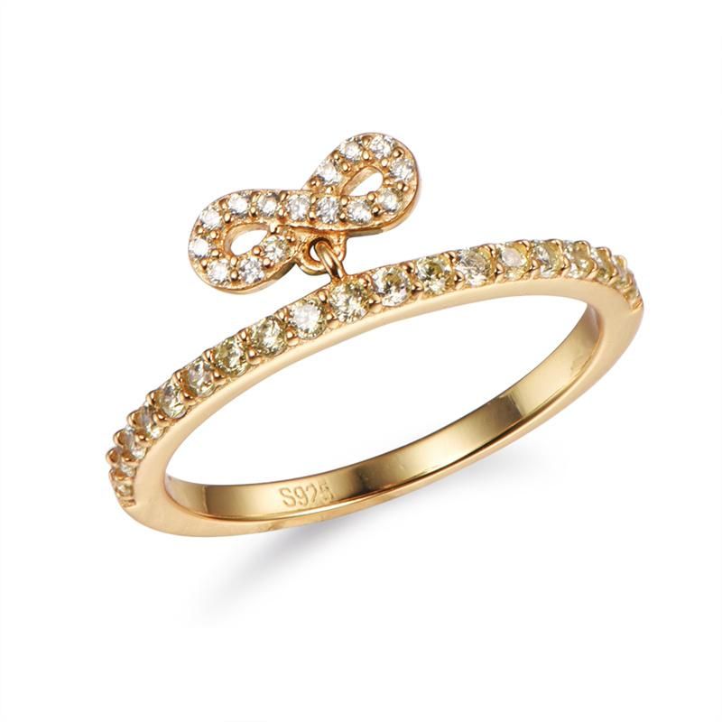 Hot Sale 925 Sterling Silver with CZ Charm Ring
