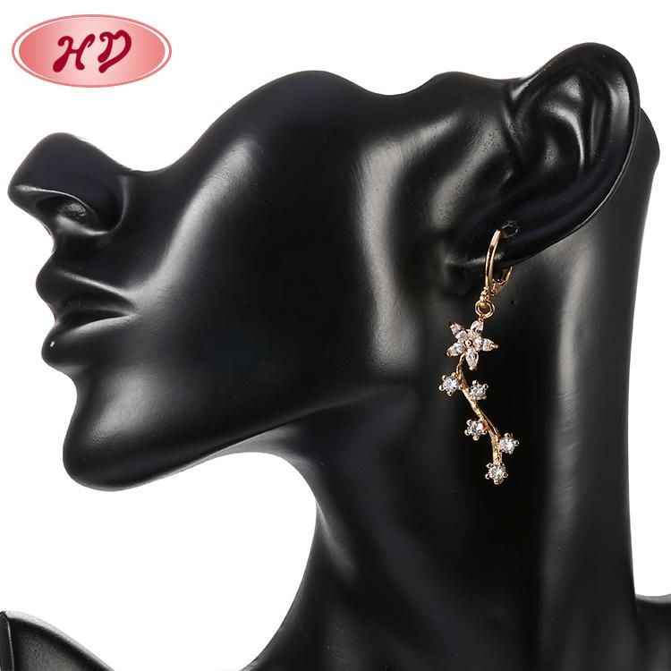 Costume 2020 Fashion Dubai 18K 24K Gold Fine Gemstone Jewelry Drop Earring