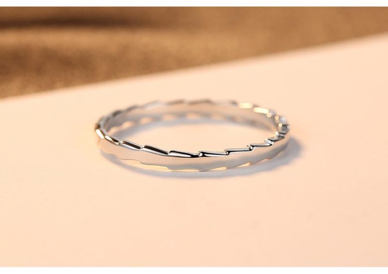 Special Style Jagged Edge Sterling Sliver 925 Ring