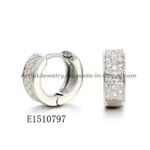 925 Sterling Silver Earring with CZ Customized Design for Wholesale Fashion Earring