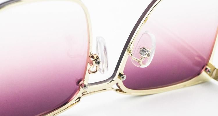 New Fashion Ready Custom Logo Metal Frame Women Sunglasses