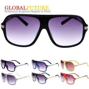 Fashion Women Plastic Metal PC Lens Sunglasses