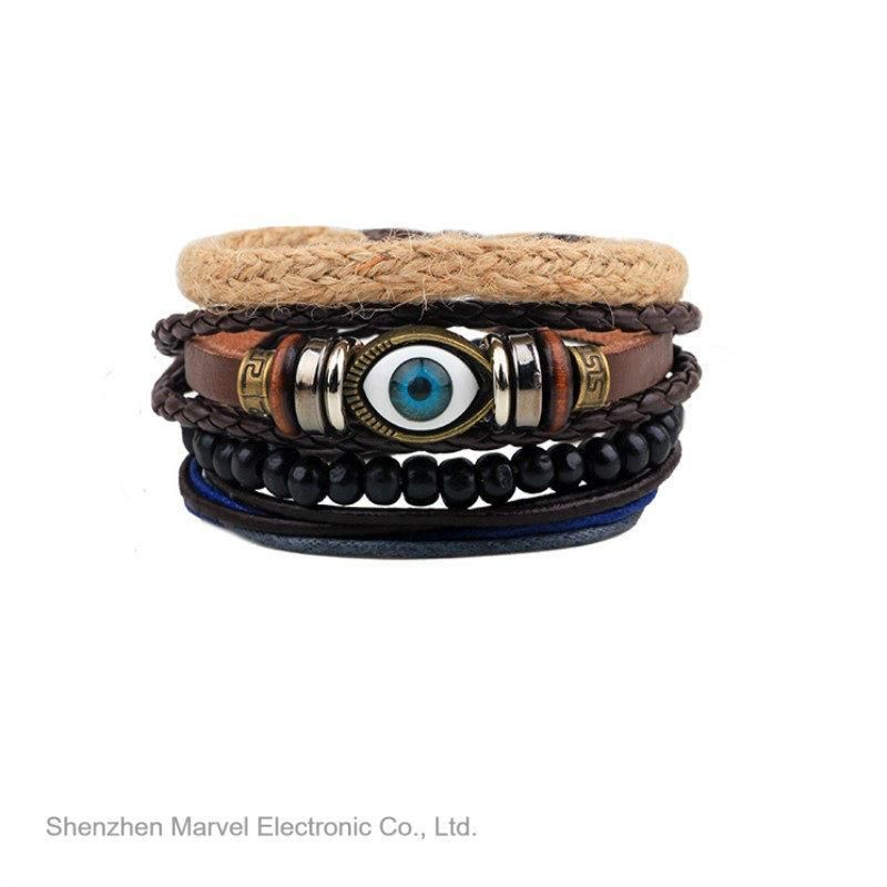 Bead Leather Bracelets Wristband Bracelet Men