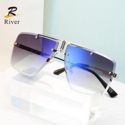 2021 Irregular New Fashion Stock Polarized Metal Sunglasses