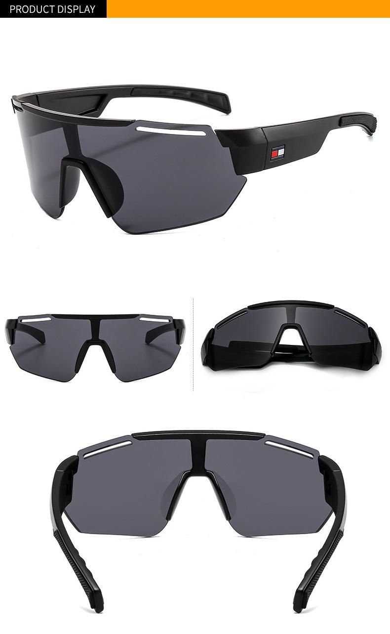 Men′s Cycling Glasses Large Frame Windproof Sprot Sunglasses