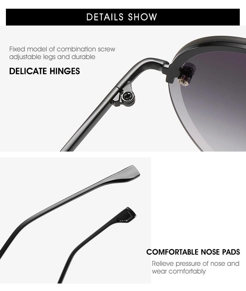 Brand Fashion One PCS Metal Sunglasses