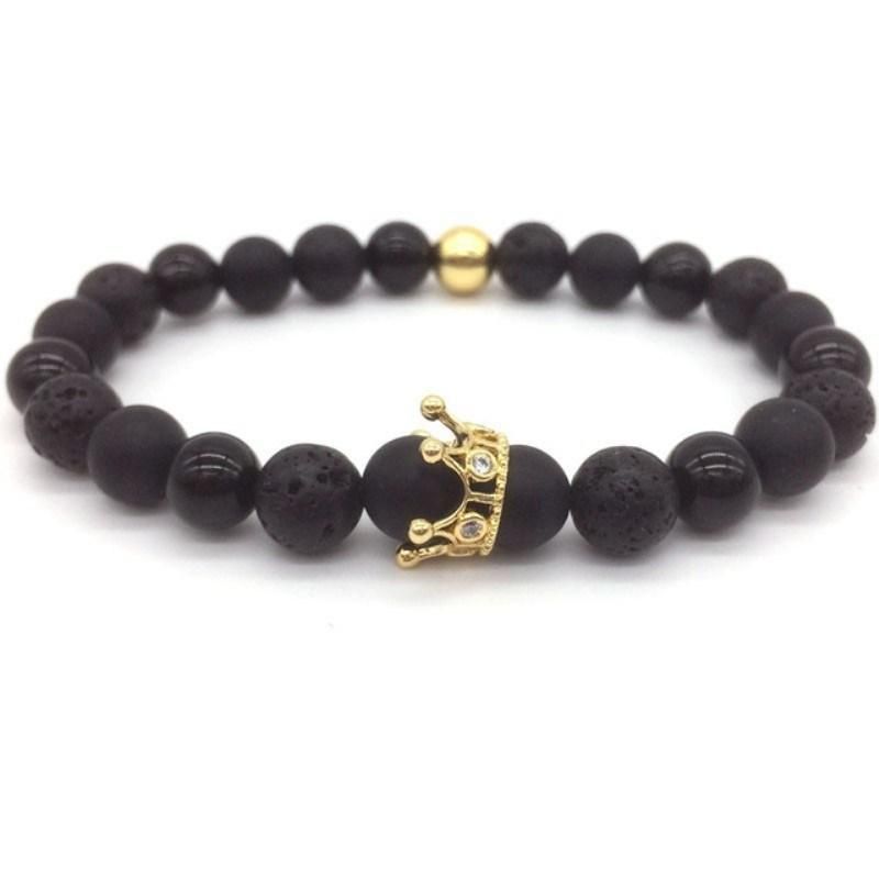 Promotion Gift Crown Men Beads Bracelet Men Bracelets