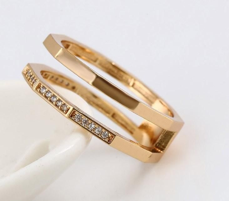 Unique Design New Fashion Jewelry Wholesale 18K Gold Plated 3 G Gold Ring Low Price
