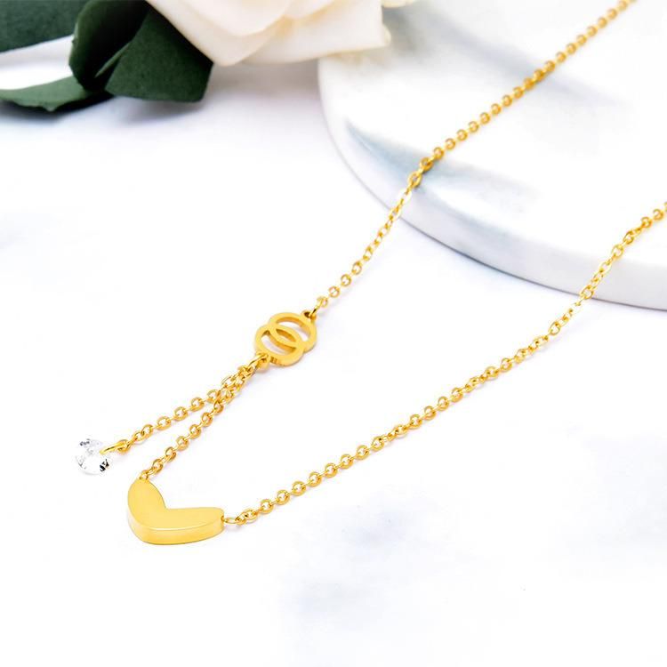 Manufacturer Custom Neckless High Quality Non Tarnish Gold Plated Stainless Steel Jewelry Waterproof Necklaces