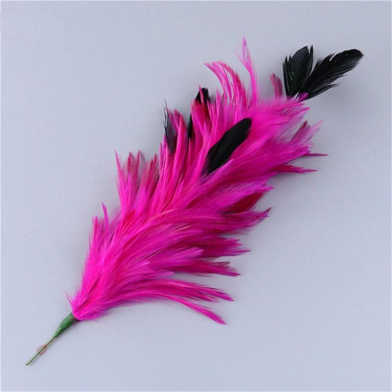 Luxury Black Red Feather Animal Brooches