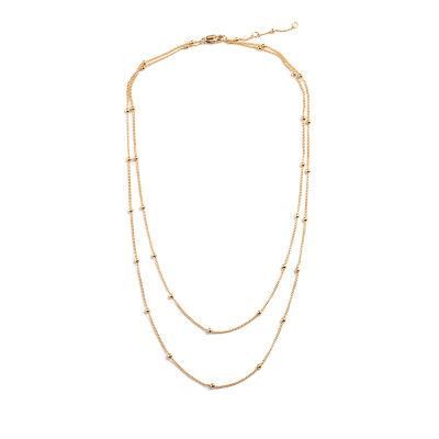 Fashion Simple Triangle Geometric Double Layer Necklace Jewelry
