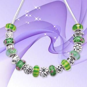 925 Silver Green Necklace (C108)
