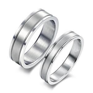 High Polished 316L Stainless Steel Wedding Ring Jewelry