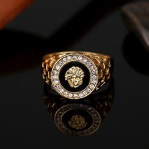 High Quality Cubic Zirconia Hip Hop Medusa Head Man Ring